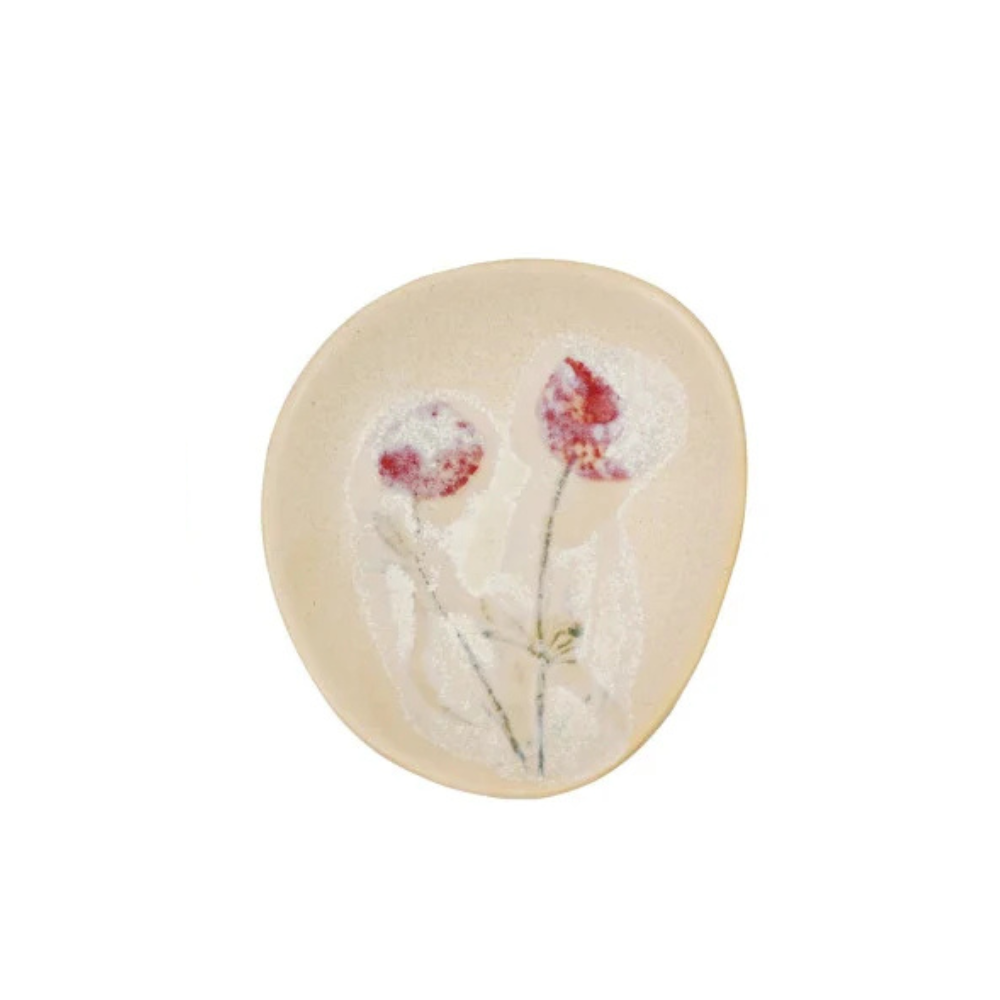 Hand-Painted Stoneware Plate