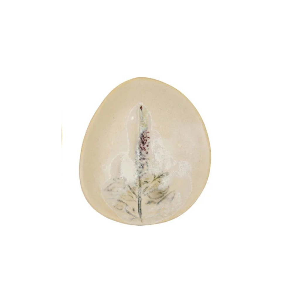 Hand-Painted Stoneware Plate