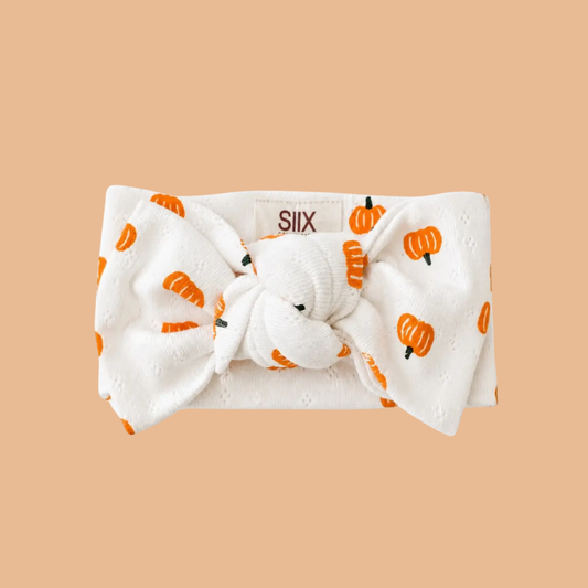 Pumpkin Organic Pointelle Bow