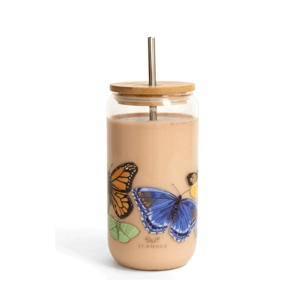 Butterfly Glass Can
