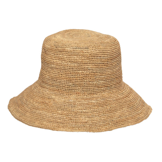 Crocheted Raffia Bucket Hat