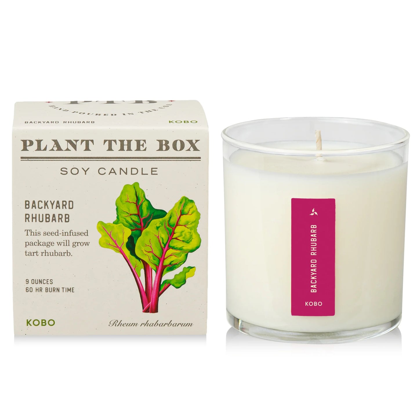 Backyard Rhubarb Candle
