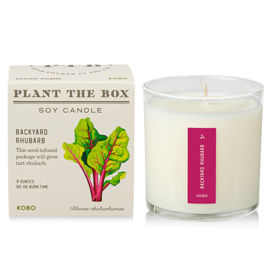 Backyard Rhubarb Candle