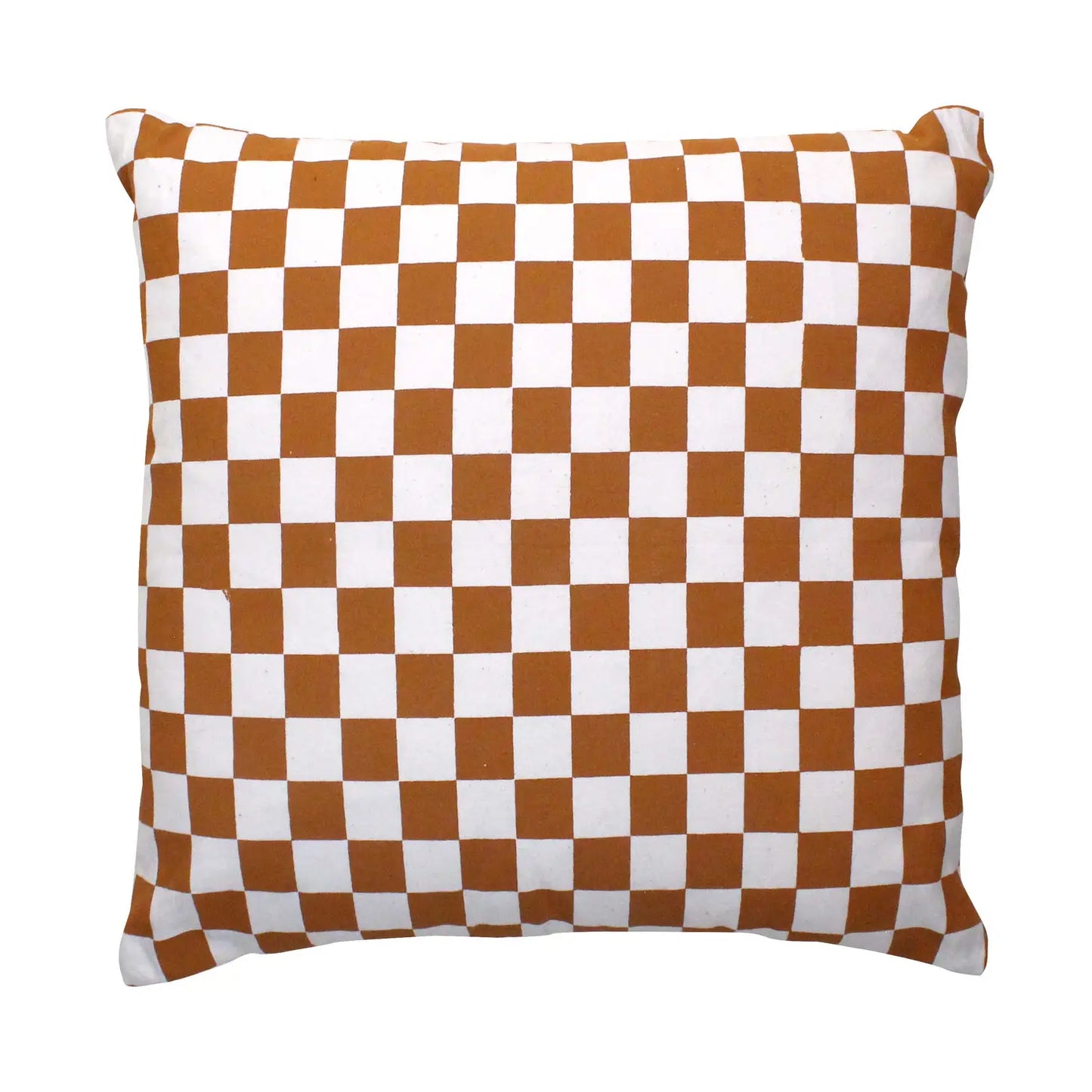 Checkered Canvas Pillow Case