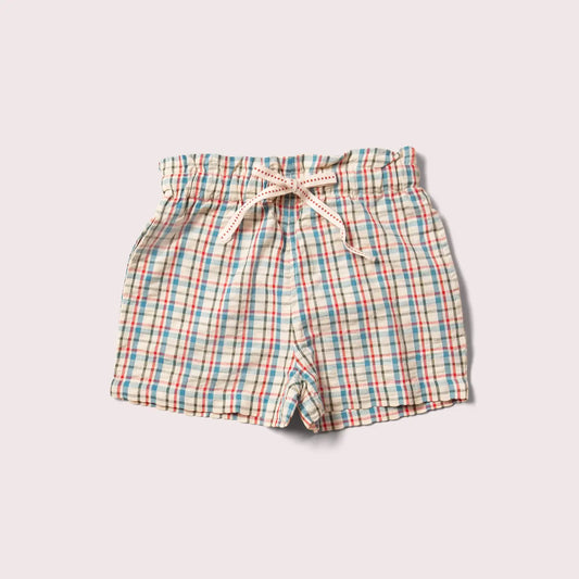 Checked Seersucker By the Sea Shorts