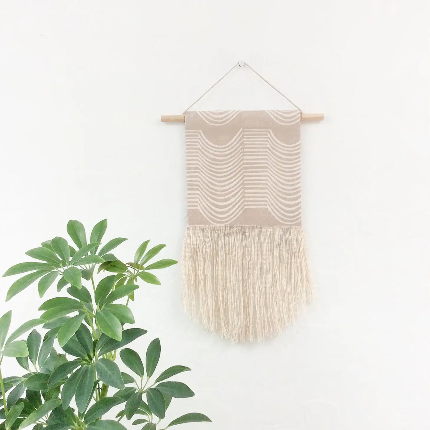 Small Wave Wall Hanging – Taupe