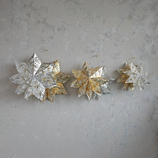 Paper Snowflake Ornament with LED Light