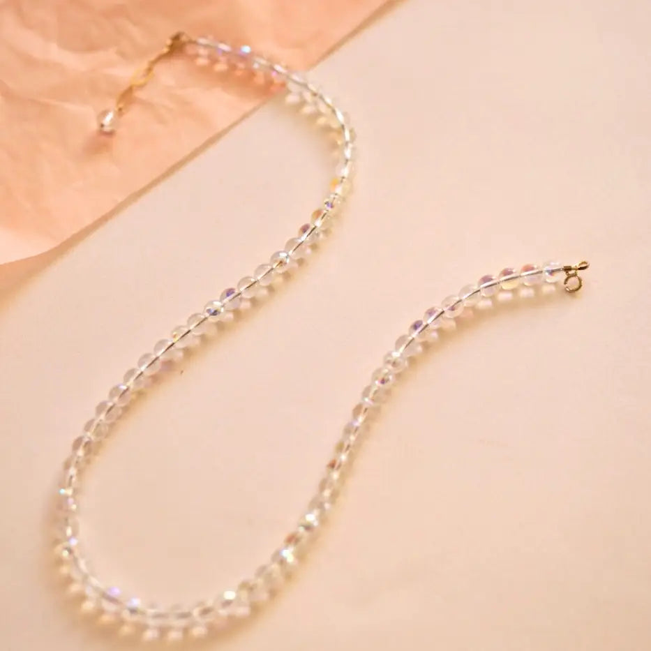 Soap Bubbles Glass Beads Necklace