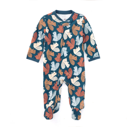 Bamboo Blend Zip Footie