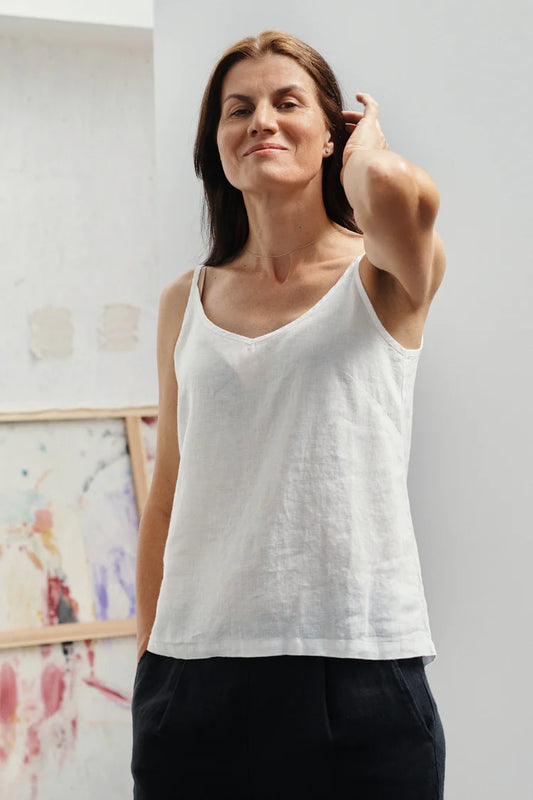 Linen Star Top