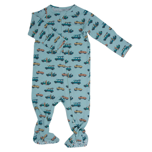 Check the Surf Zipper Footie
