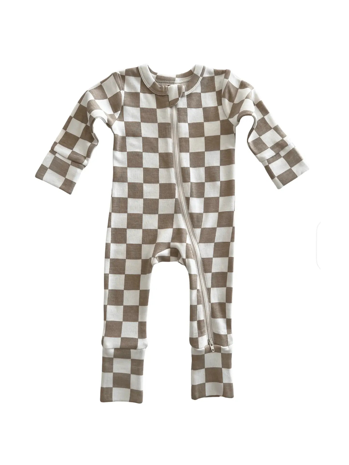 Organic Checkered Romper