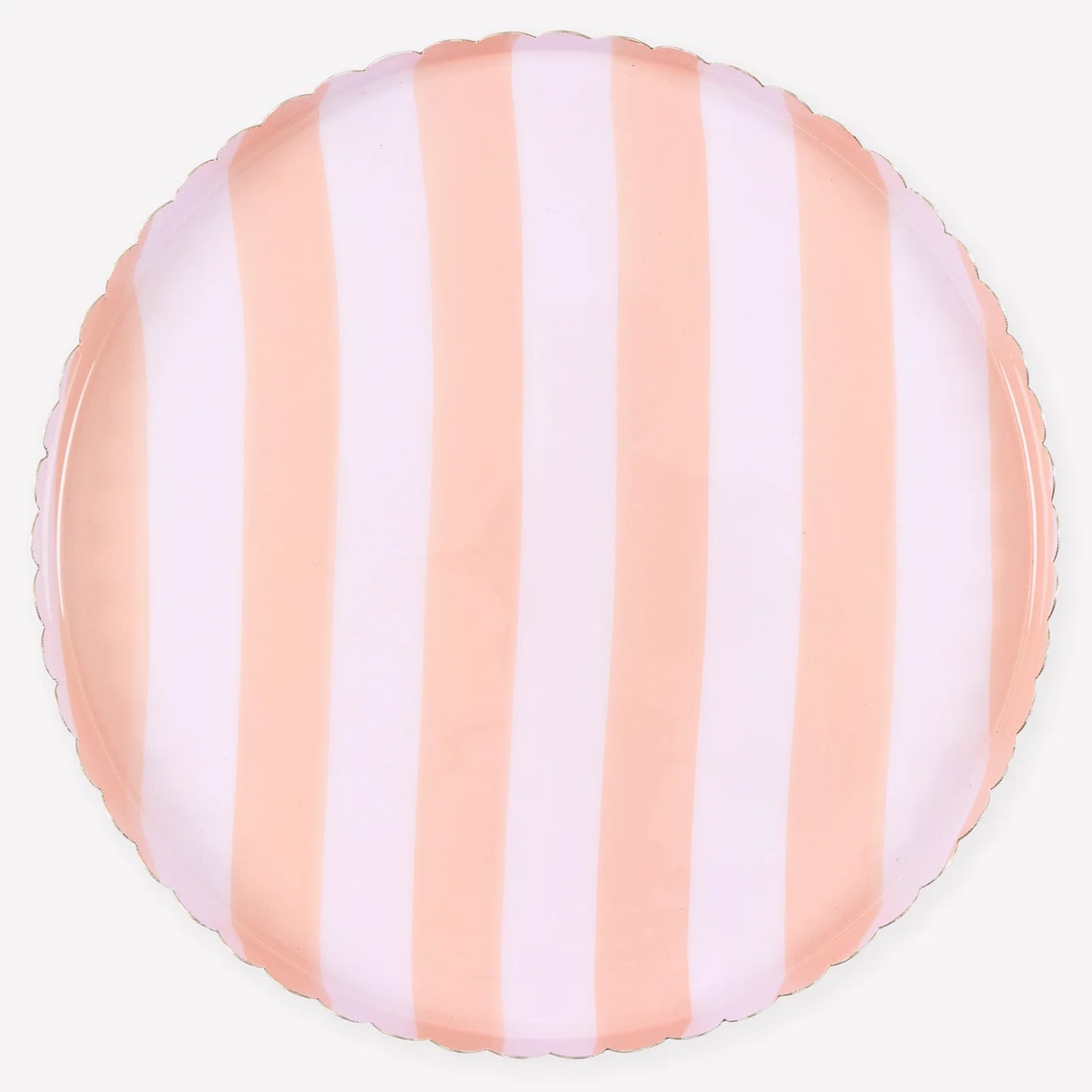 Metal Striped Accessory Tray