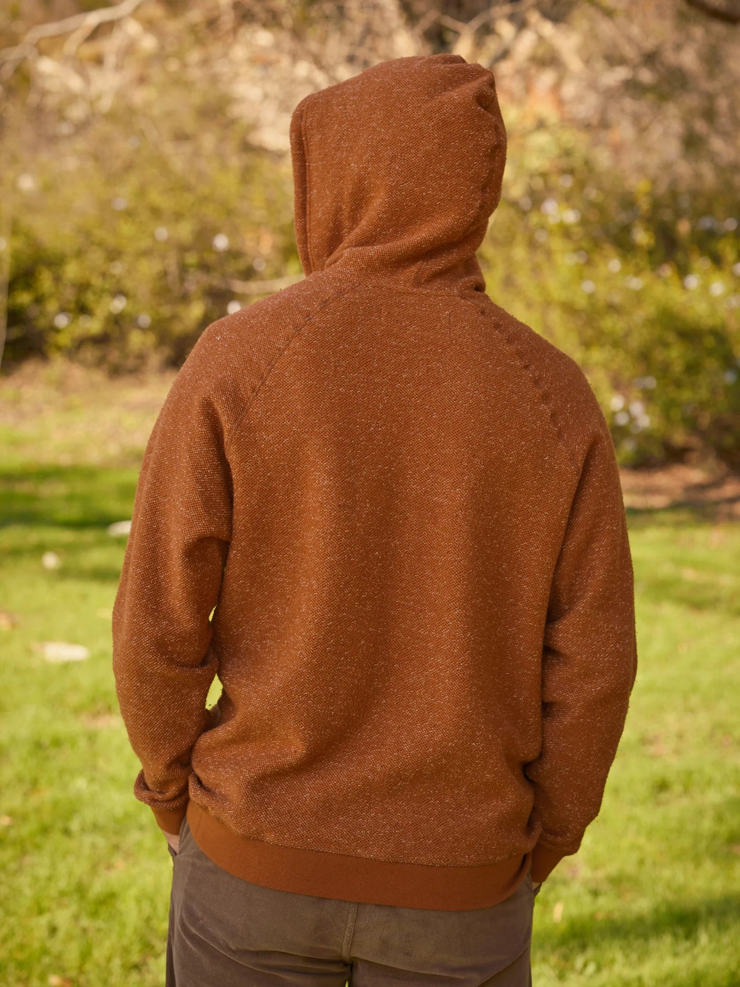 Whale Patch Pullover in Umber