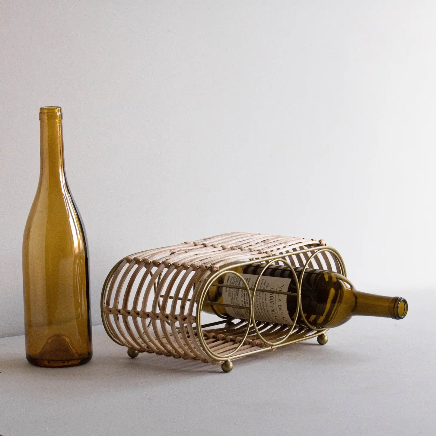 Auberon Rattan Wrap Wine Holder