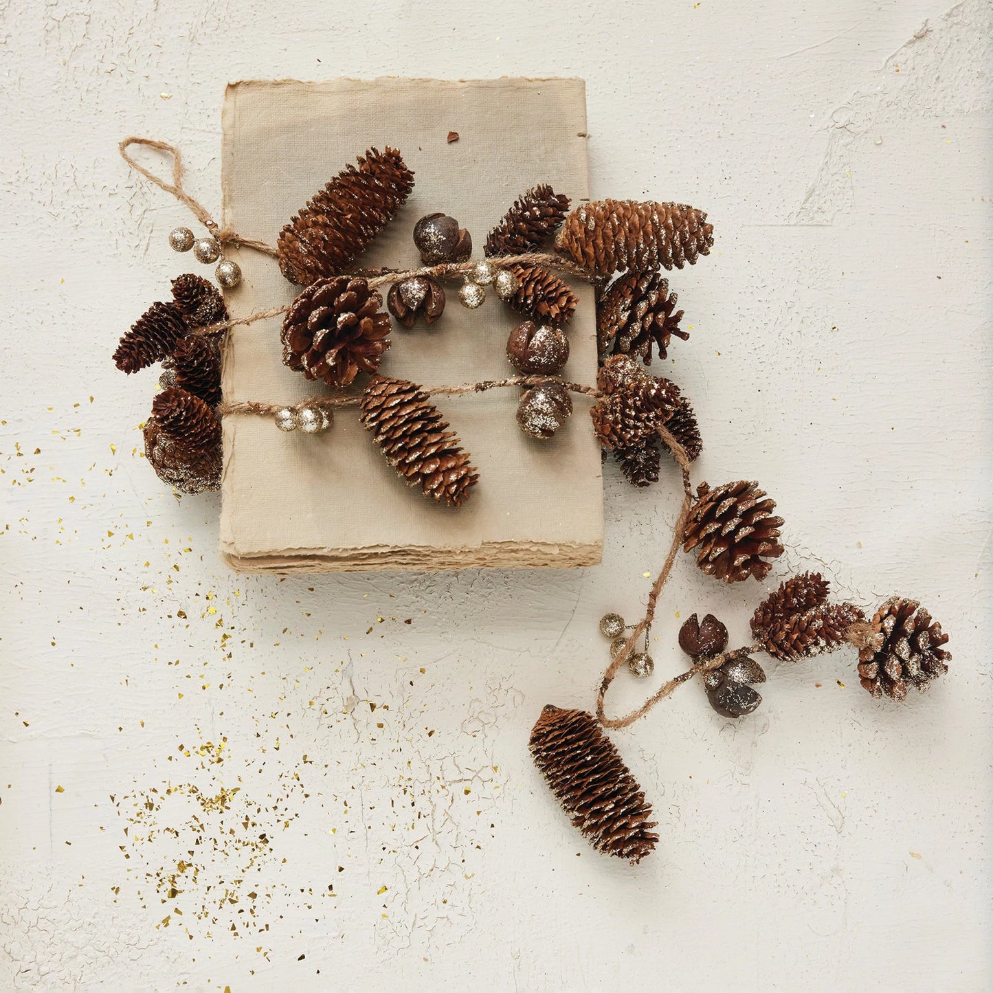 Pinecone Garland with Seed Pods