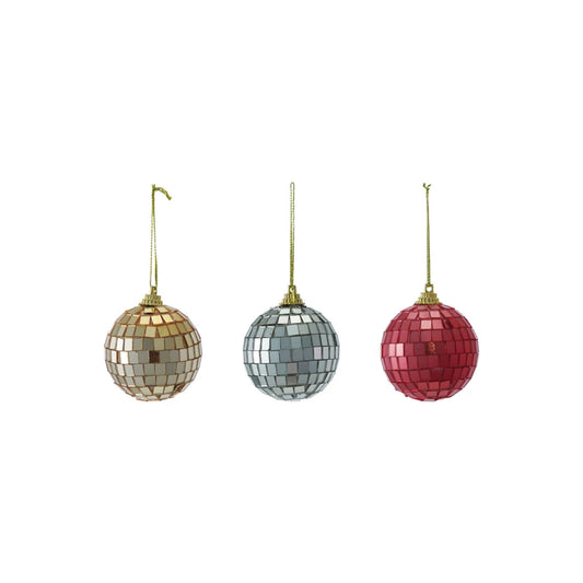Mirrored Glass Mosaic Ball Ornament