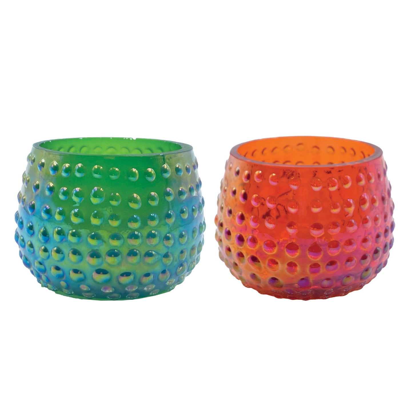 Recycled Glass Hobnail Tealight/Votive Holder