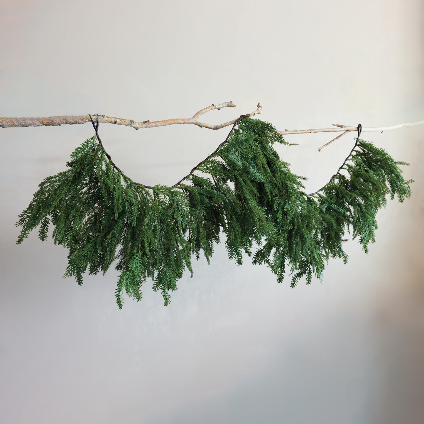 Faux Cypress Mantle Swag