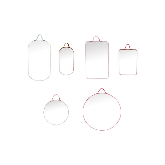 Velvet Framed Wall Mirrors with Hangers.