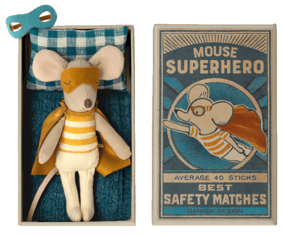 Superhero Mouse in Matchbox