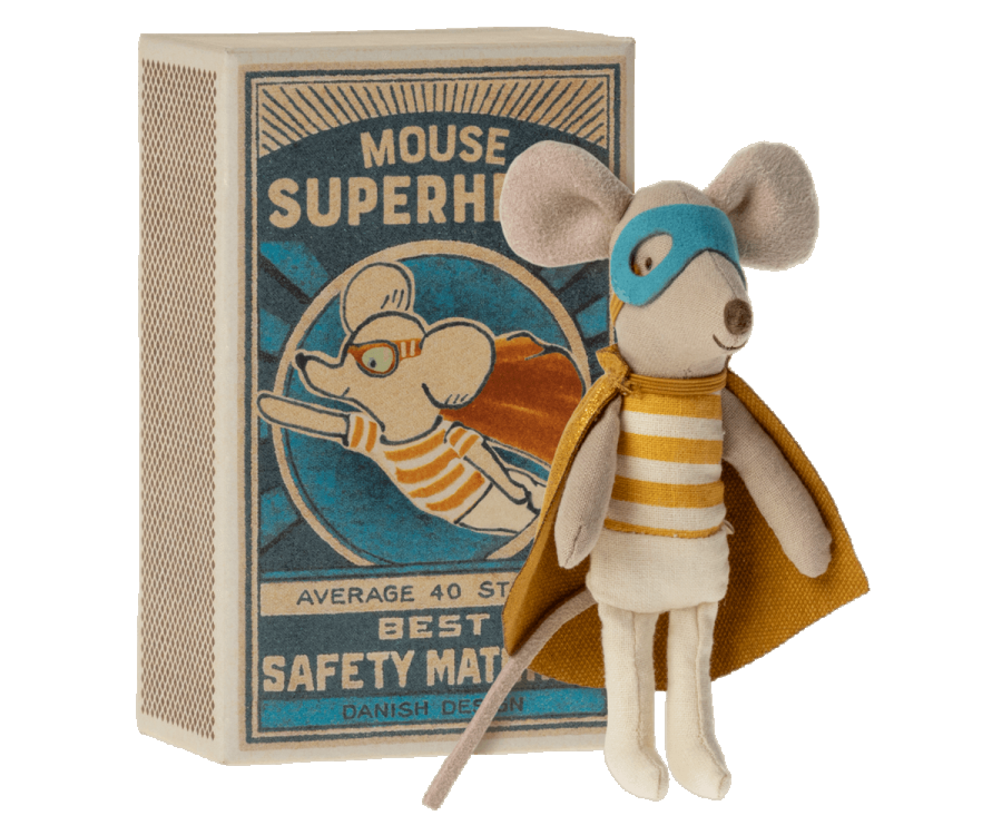 Superhero Mouse in Matchbox