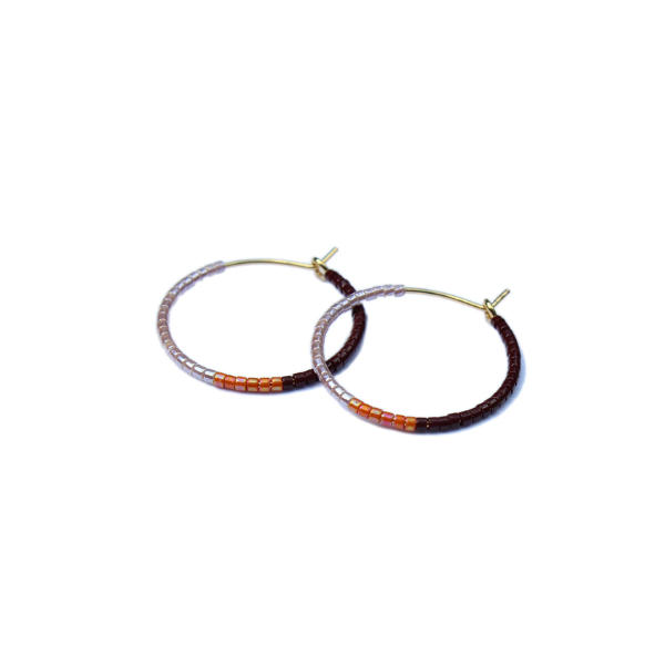Small Color Field Hoops
