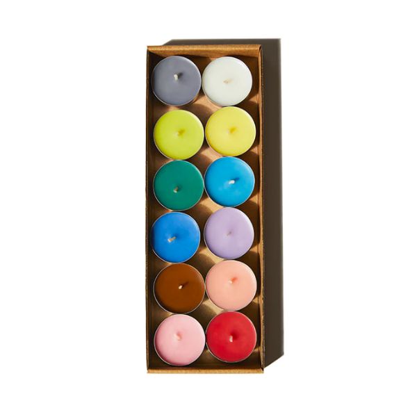 Rainbow Tea Light Candle Set