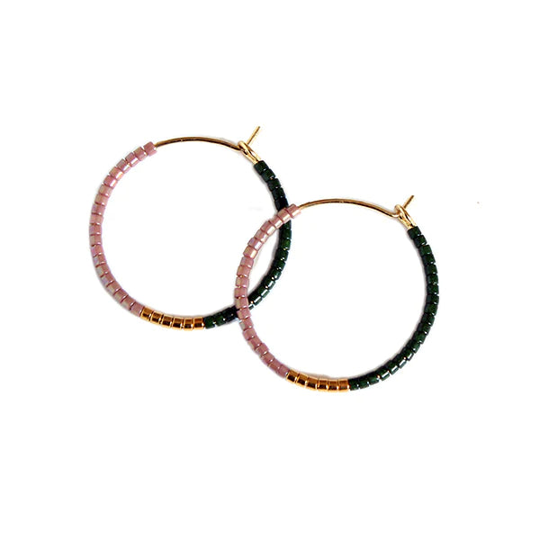 Small Color Field Hoops
