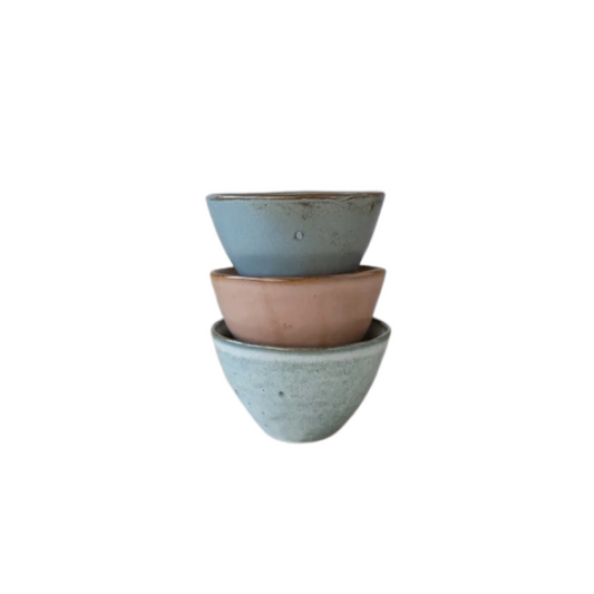 Stoneware Bowl, Matte Reactive Glaze