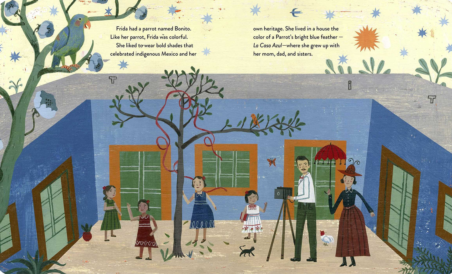 Frida Kahlo and Her Animalitos - Gold Leaf