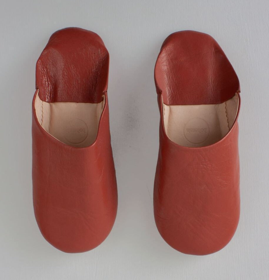 Terracotta Moroccan Babouche Slippers