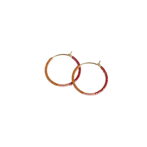 Small Color Field Hoops