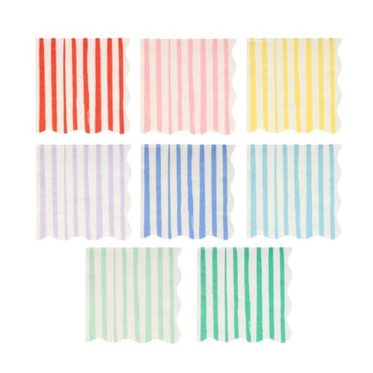 Mixed Stripe Small Napkins