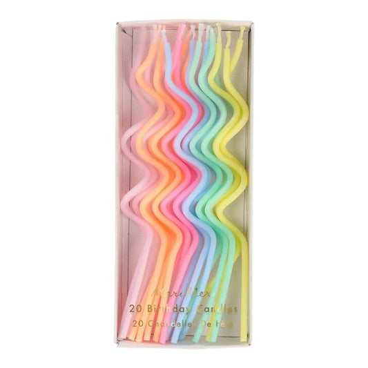 Pastel Swirly Candles