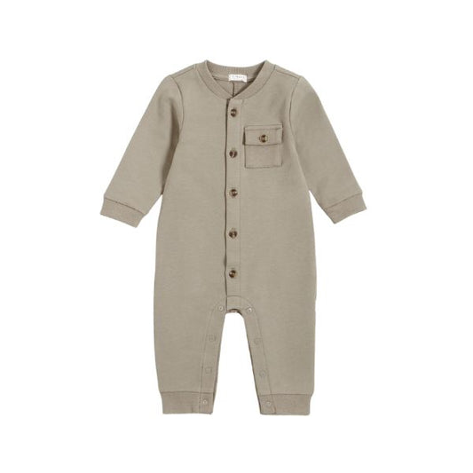 Forest Sage Terry Playsuit