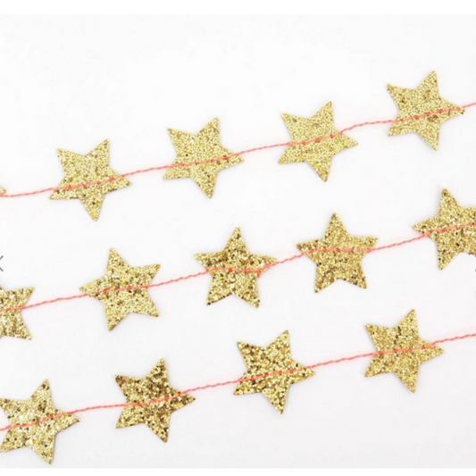 Mini Gold Star Garland