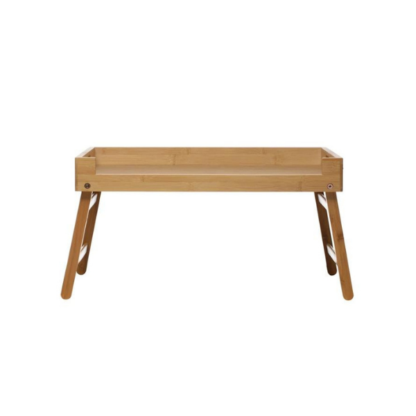Bamboo Folding Bed Tray with Handles