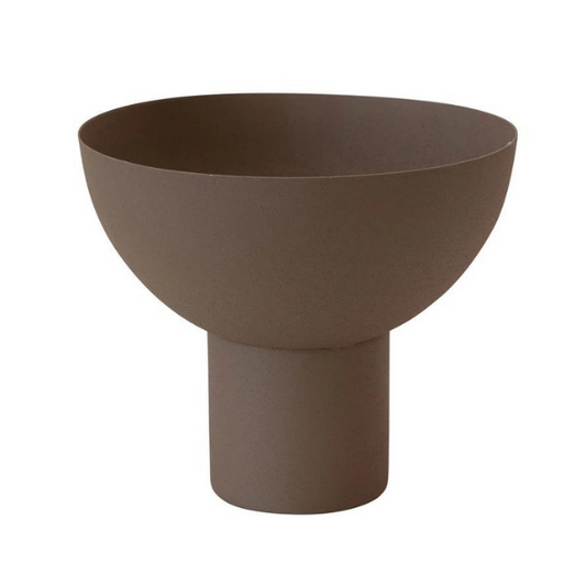 Decorative Metal Footed Bowl