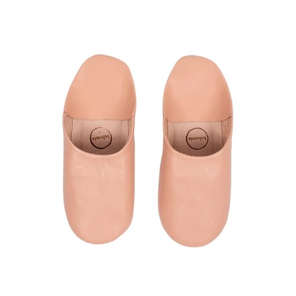 Moroccan Babouche Slippers- Ballet Pink