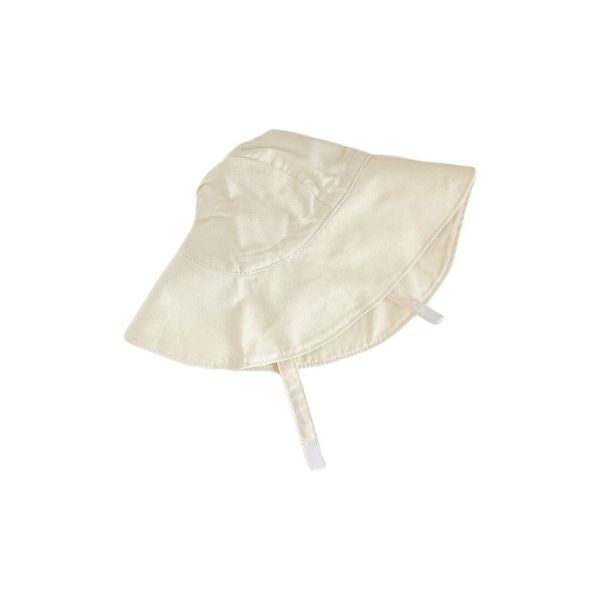 Wide-Brim Baby Sun Hat- Sand
