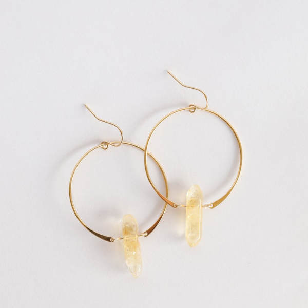 Crystal Hoops