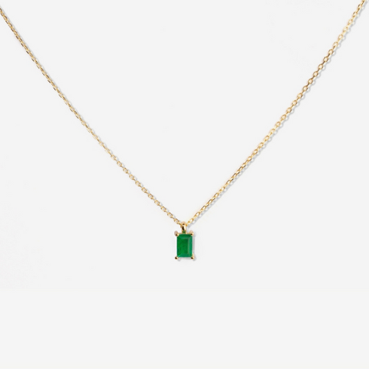 Tiny Baguette Gold Necklace