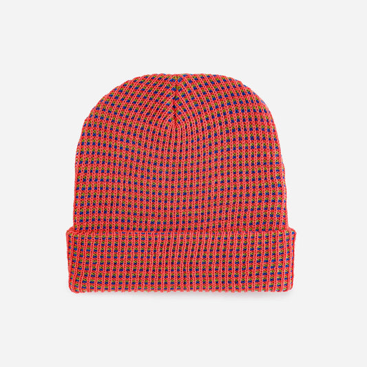 Grid Rib Knit Beanie