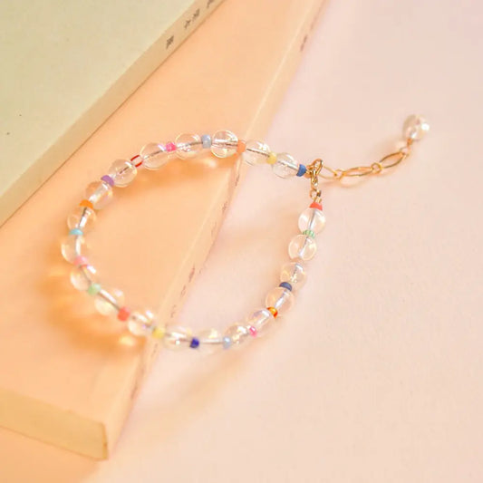 Soap Bubbles Glass Beads Bracelet