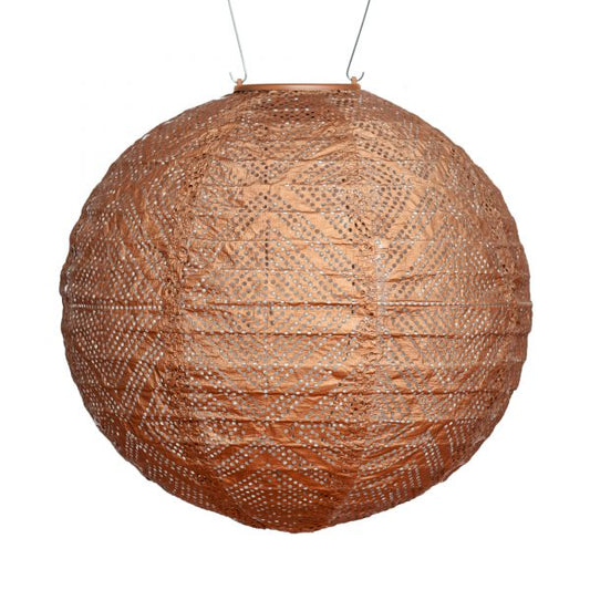 Soju Stella Copper Market Tyvek Solar Lantern - Gold Leaf