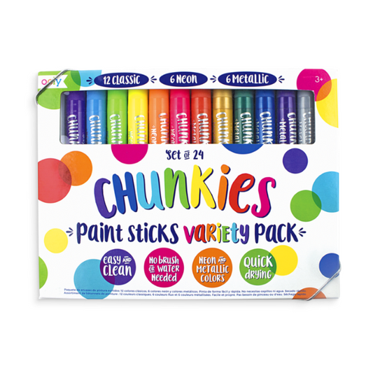 Chunkies Paint Sticks Variety Pack, set of 24